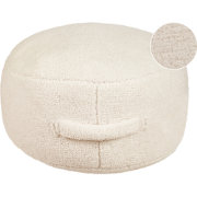 Beliani ADLANA - Poef-Beige-Bouclé