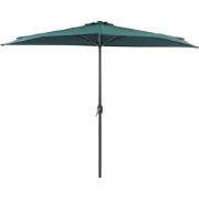 Beliani GALATI - Halfronde parasol-Groen-Polyester