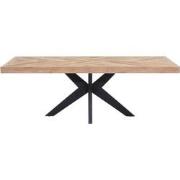 DTP Home Dining table Einstein rectangular,77x220x100 cm, recycled tea...