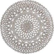PTMD Farris Cream Round Mdf Wall Panel Carved L