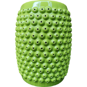 Fine Asianliving Keramische Kruk Groen Dots Handgemaakt D33xH46cm