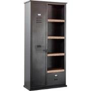 Lockerkast Zwart Metaal - 95x42x200cm - Wandkast Lifestyle