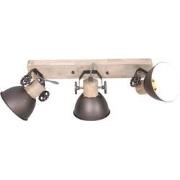 Mexlite - spot - Gearwood - antraciet - metaal rubber wood - opbouwspo...