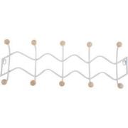 Kapstok Double Zig Zag - Wit - 61x6.5x20cm