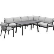 Garden Impressions Tarera lounge dining set 6-delig incl stoel - donke...