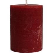 PTMD Kaars New Rustic Outdoor - 15x15x20 cm - Parrafin - Rubin