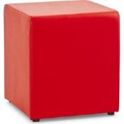 CUBE Poef 41x41x41 cm Rood