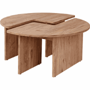Set van 2 salontafels L90 cm - MOIRA