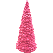Ornament - Xmas Tree - Ceramics - Neon Pink - 10x10x24cm