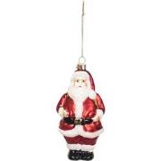 Xmas Hanger - Santa - Glass - 6,5x6,5x13cm