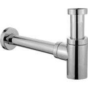 Design sifon Evolution 1" chroom met muurbuis