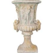Clayre & Eef Muur bloempot  77 cm Beige Keramisch materiaal Halfrond P...