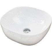 Waskom opbouw Palermo 40x40cm keramisch wit