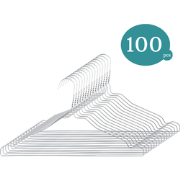 Nordix Kledinghangers - set 100 stuks - Metaal - Draadhanger - Kleerha...