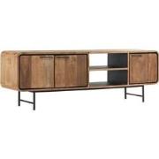DTP Home TV stand Evo medium, 3 doors, 2 open racks,60x185x40 cm, recy...