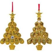 6 inch Leopard Tree Ornament X 2. 5x5x10 cm kerstornament