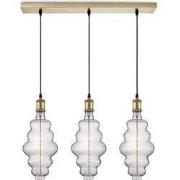 Home sweet home hanglamp Vintage brons 3L Beam Cloud - helder