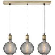 Home sweet home hanglamp Vintage brons 3L Beam Spiral g180 - smoke