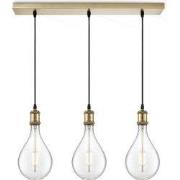 Home sweet home hanglamp Vintage brons 3L Beam Pear - helder