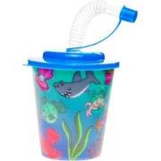 Decopatent® 12 STUKS ZEEDIEREN 3D Drink Beker met Rietje en Deksel - 2...