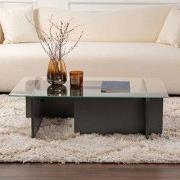 Salontafel Glas Antraciet Opal 105x65 cm