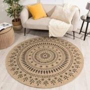 Relax Classic - Laagpolig Jute Rond Buitenkleed - In en Outdoor - Mode...