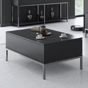 Rechthoekige Salontafel Antraciet Lord 90x60 - Zilver Frame