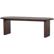 vtwonen Ellips Eetkamertafel - Mango Hout - 129 - 75x240x90