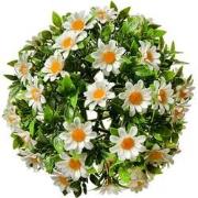 Clayre & Eef Buxus bol Ø 17 cm Wit Groen Kunststof Rond