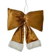 Clayre & Eef Kersthanger Strik 28x6x34 cm Goudkleurig Synthetisch