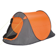 HIXA Pop-Up Tent - 1 Persoons - Oranje met Grijs - Kamperen - 220x120x...