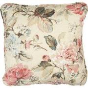 Clayre & Eef Kussenhoes  40x40 cm Beige Roze Polyester Katoen Vierkant...
