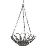 Clayre & Eef Planthouder  Ø 37x58 cm Grijs Metaal Decoratie Plantenhou...