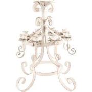Clayre & Eef Kandelaar  Ø 41x43 cm Beige Ijzer Kaarsenstandaard