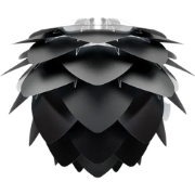 Silvia Mini hanglamp black - met koordset wit - Ø 32 cm