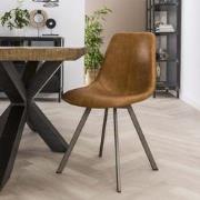 Set van 4 Industriële Eetkamerstoelen Benjie Kunstleer - Zonder Armleu...