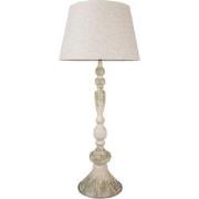 Clayre & Eef Tafellamp Ø 38x88 cm Beige IJzer Bureaulamp