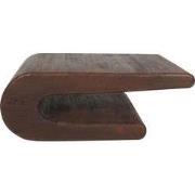 Salontafel Maan - Espresso Mangohout - 110 x 60 cm