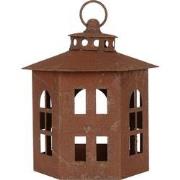 Clayre & Eef Lantaarn Ø 19x22 cm Bruin Metaal