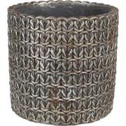 Clayre & Eef Bloempot Binnen  Ø 15x14 cm Grijs Steen Plantenpot