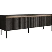 Meubella TV-Meubel Timoteo - Mat zwart - 167 cm
