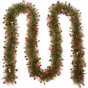 Clayre & Eef Kerstslinger Guirlande 200 cm Goudkleurig Kunststof