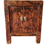 Fine Asianliving Antiek Chinees Nachtkastje Bruin B42xD42xH50cm