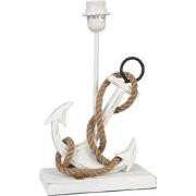 Clayre & Eef Lampenvoet   22x12x37 cm  Beige Hout Rechthoek Anker Lamp...