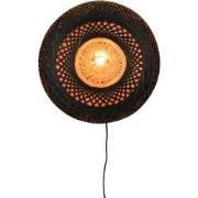 Wandlamp Palawan - Bamboe Zwart - Ø40cm