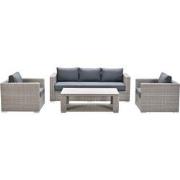 Garden Impressions Tennessee loungeset 4-delig vintage willow - texfib...