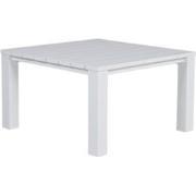 Cube lounge dining tafel - 115,5 x 115,5 cm - mat wit