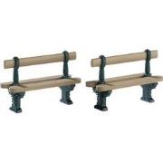 Double seated bench set of 2