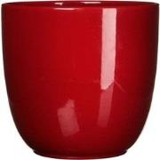 3 stuks - Bloempot Pot rond es/10.5 tusca 11 x 12 cm d.rood Mica