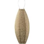 Lumiz Solar Buitenlampion - Paisley Long Oval - 20 cm - Goud